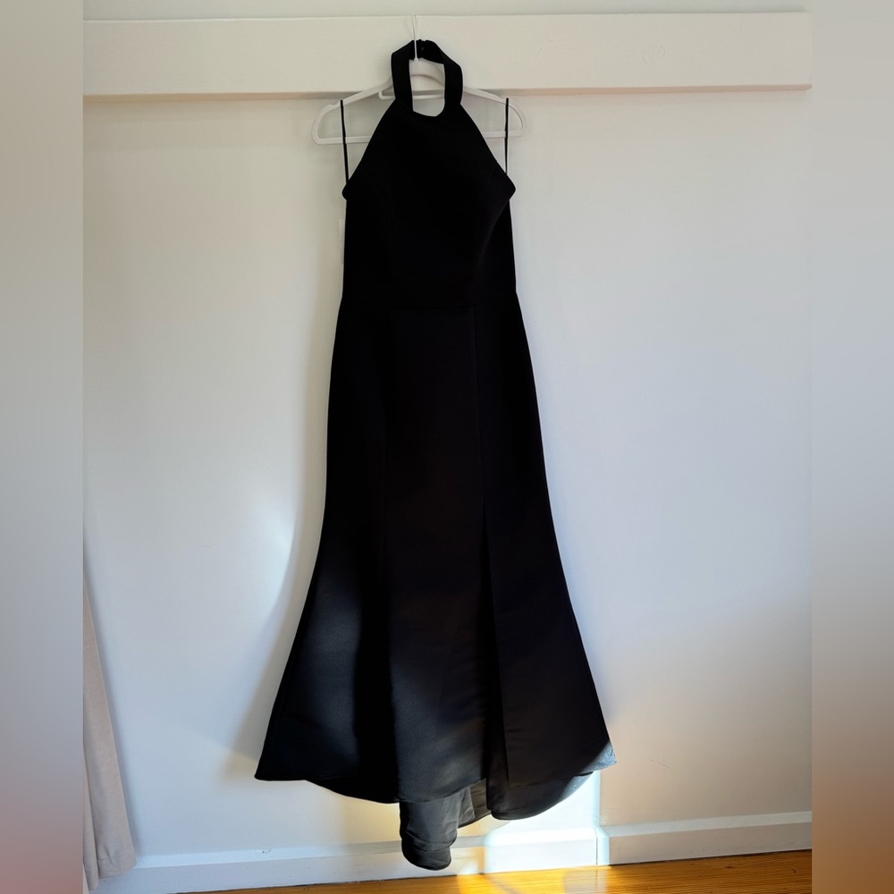 Amsale bridesmaid dress.